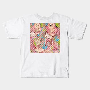 Abstract Stunning Beau (the lines are transparent) Kids T-Shirt